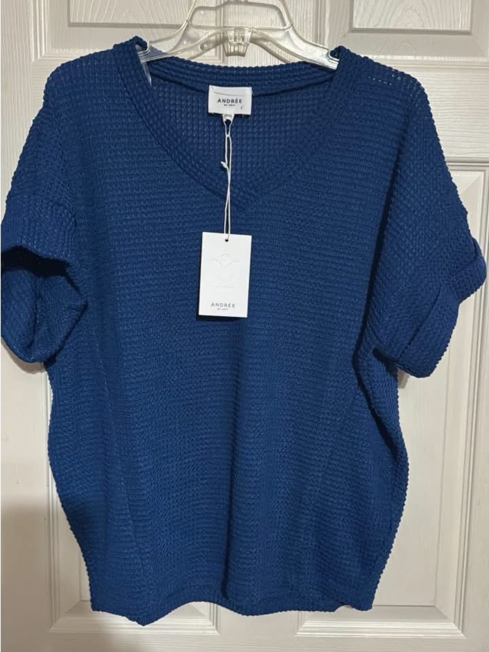 Waffle knit top